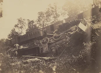 Railroad Accident Caused by Rebels